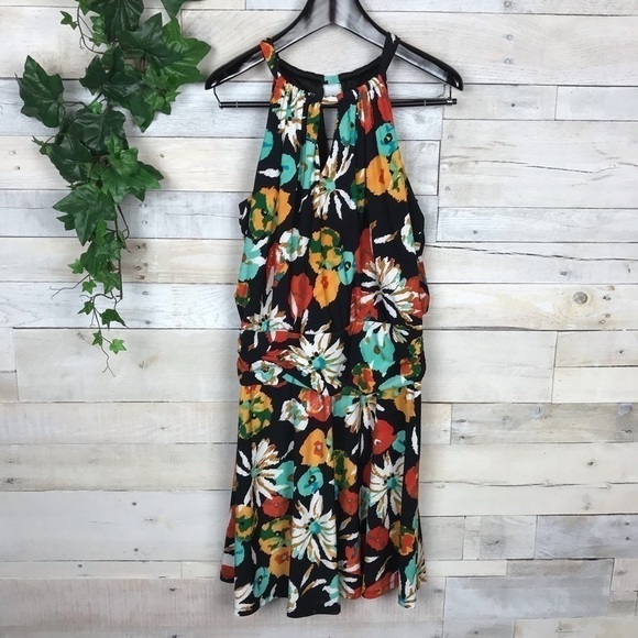 Suzi Chin Maggy Boutique Floral Keyhole Dress 14 - Picture 3 of 8